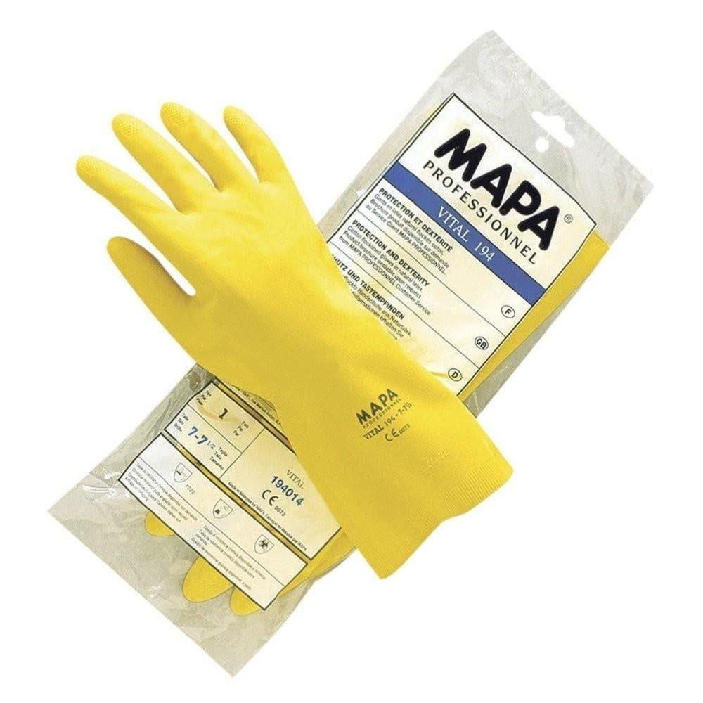 Mapa 124 Sıvılara Karşı Koruma Eldiveni 100 Çift