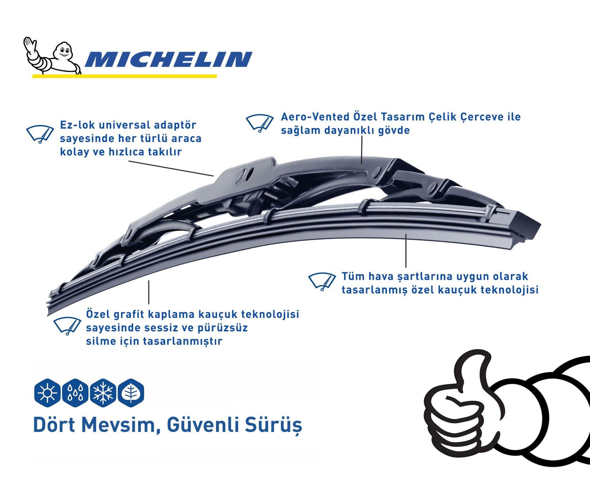 Michelin Rainforce™ MC13928 Universal Telli Silecek 70 cm 1 Adet