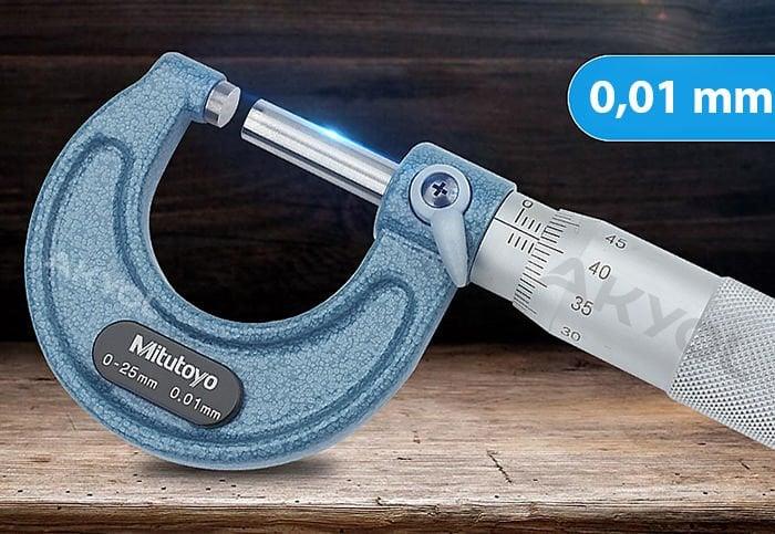 Mitutoyo 103-137 Mekanik Mikrometre 0-25 mm