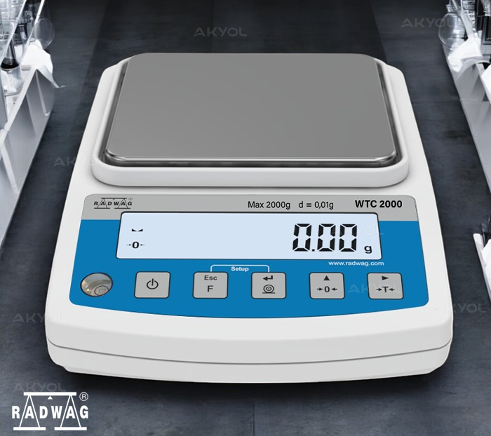 Radwag WTC 2000 Dijital Hassas Terazi (2000GR / 0.01GR)