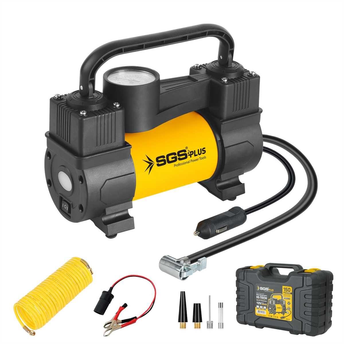 SGS 5391 Araç Lastik İçin Hava Kompresörü Basınç Göstergeli 12V 150 PSI
