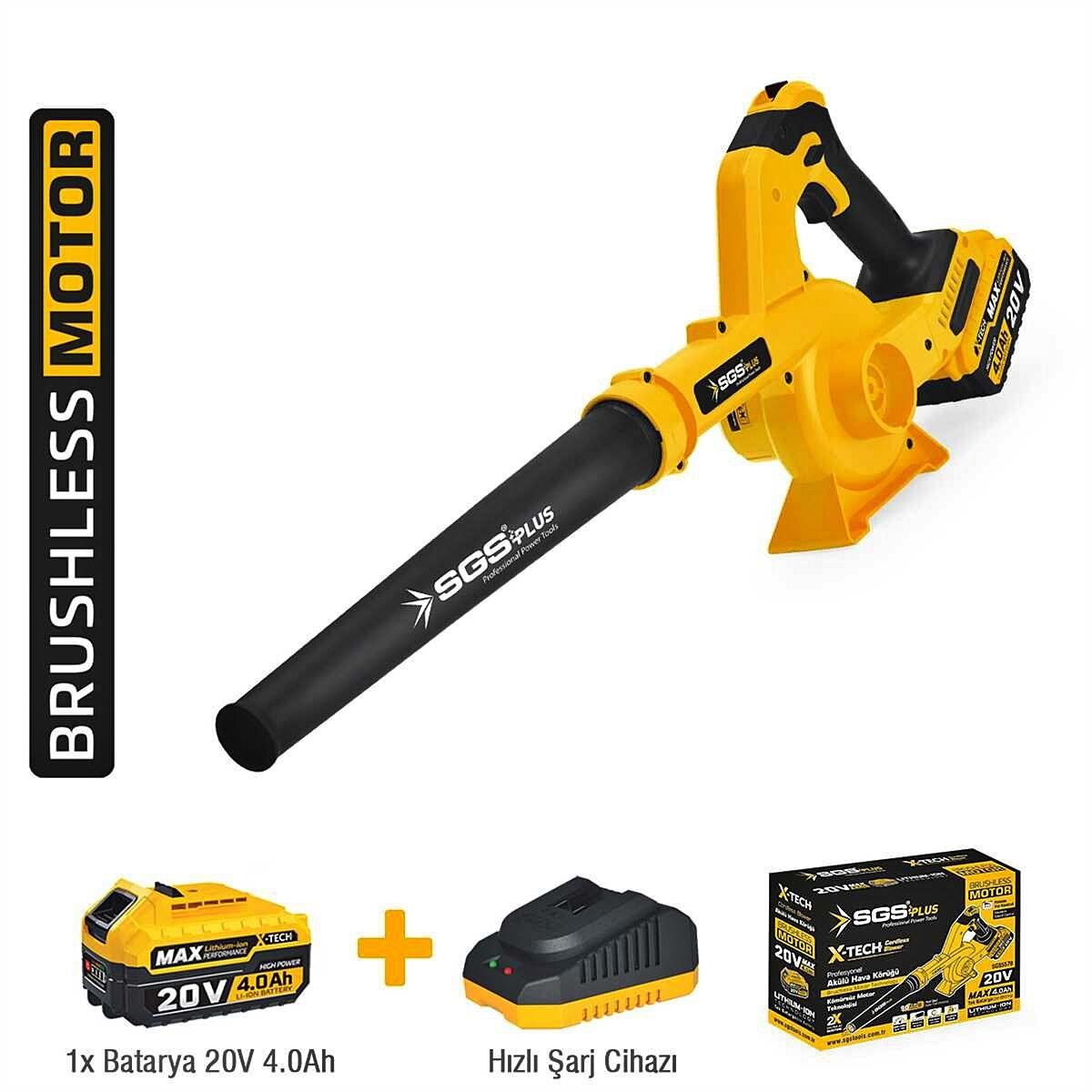 SGS SGS5570 Akülü Hava Üfleme Körüğü | Güçlü Üfleme 1×4.0Ah - 20V Batarya