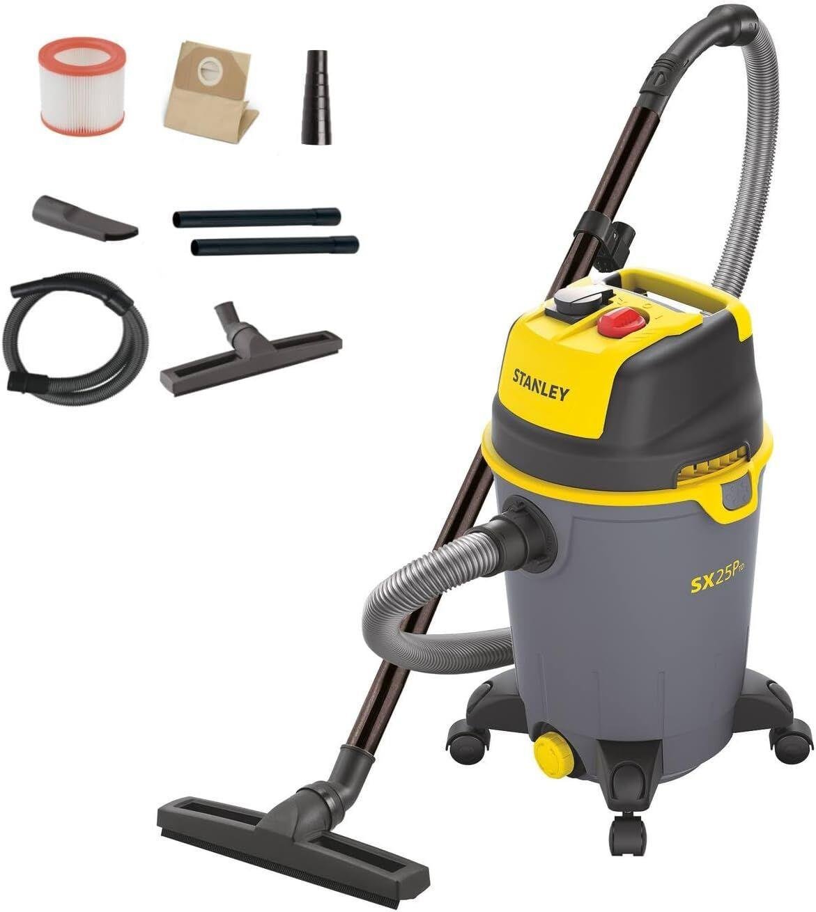 Stanley SXVC25PTDE 1200 W 25 LT Islak/Kuru Elektrikli Süpürge