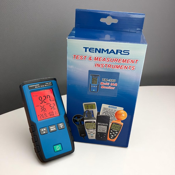 Tenmars TM-380 Çoklu IAQ İzleme Cihazı Partikül, Karbondioksit, Sıcaklık, Nem