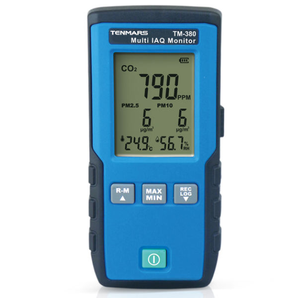 Tenmars TM-380 Çoklu IAQ İzleme Cihazı Partikül, Karbondioksit, Sıcaklık, Nem