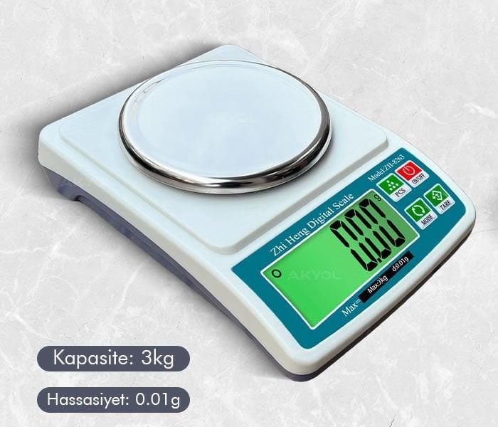 Terazi ZH-8263 Dijital Hassas Terazi (3KG / 0.01GR)