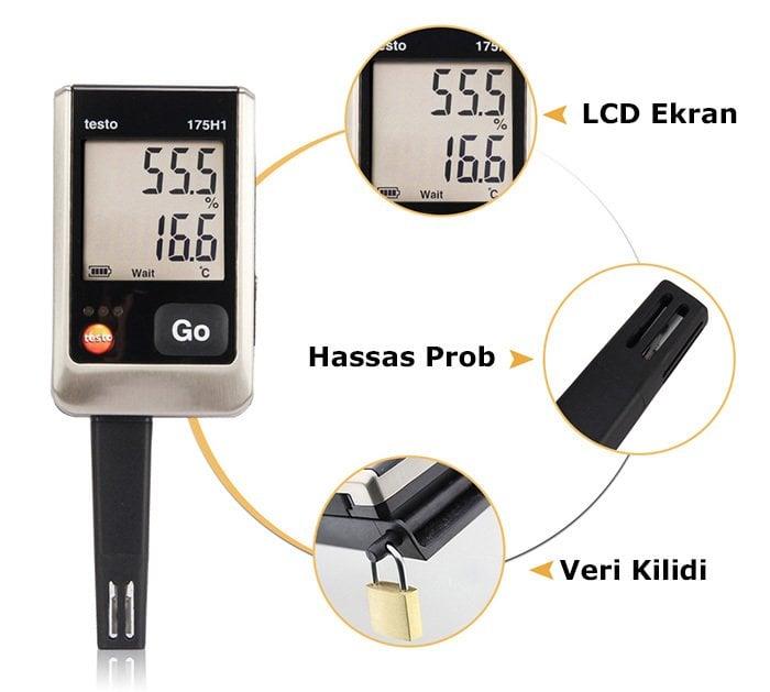Testo 175 H1 Sıcaklık ve Nem Kayıt Cihazı Datalogger
