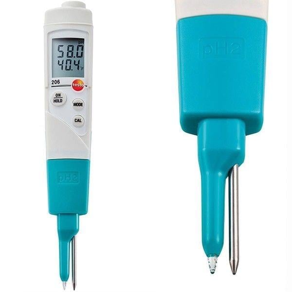 Testo 206 pH2 pH ve Sıcaklık Ölçer (Yarı-Katı Gıda)