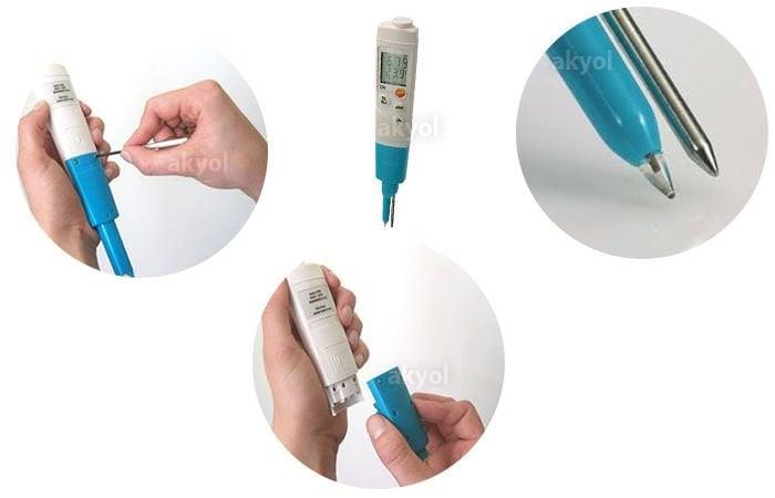 Testo 206 pH2 pH ve Sıcaklık Ölçer (Yarı-Katı Gıda)