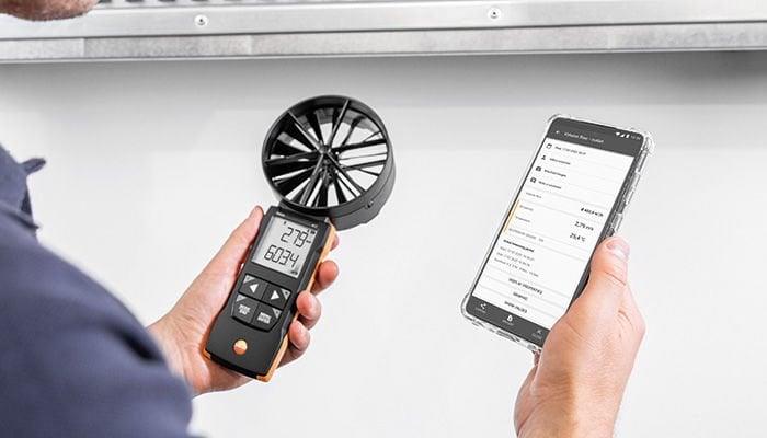 Testo 417 Akıllı Hava Hızı ve Debi Ölçer