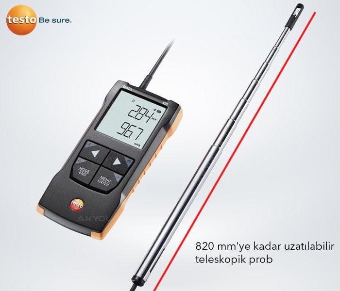 Testo 425 Akıllı Kanal İçi Anemometre