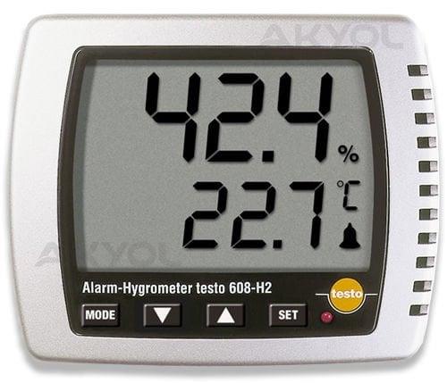 Testo 608-H2 Sıcaklık ve Nem Ölçer (ÇOK HASSAS) ALARMLI