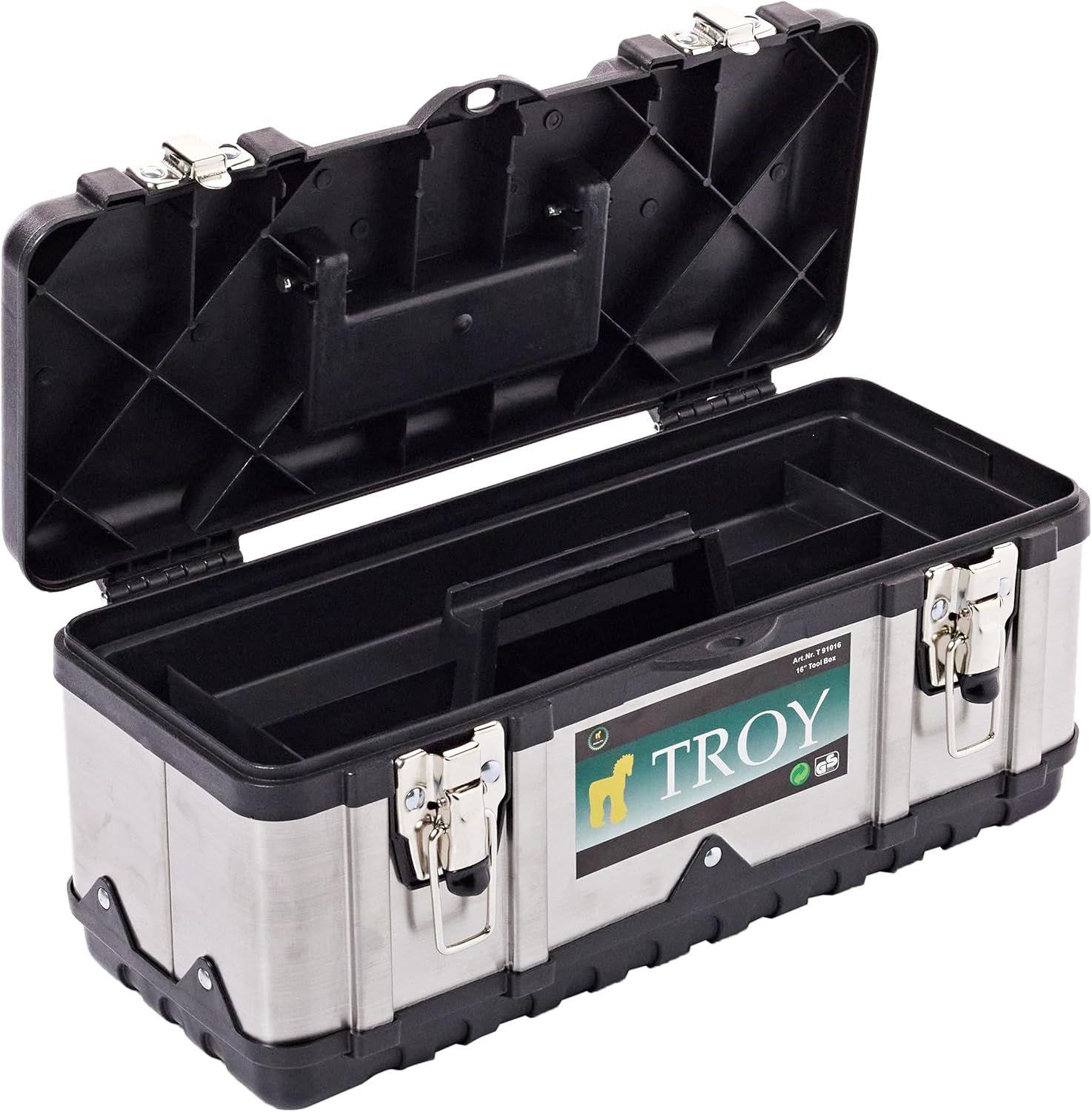 TROY 91016 Metal Alet Takım Çantası (16'') 38,5 X 15 X 17 Cm