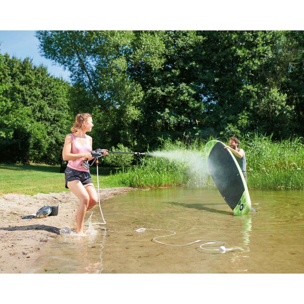 WORX 20Volt 2.0Ah. Li-ion 24 Bar Basınçlı Yıkama Tabancası + 4 Parça Yıkama Seti