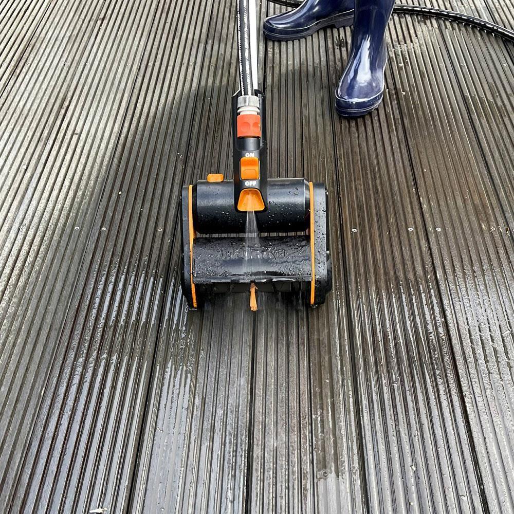 WORX WG441E ile Uyumlu Sert Yüzeyler İçin 165mm Orta Sert Temizlik Fırçası