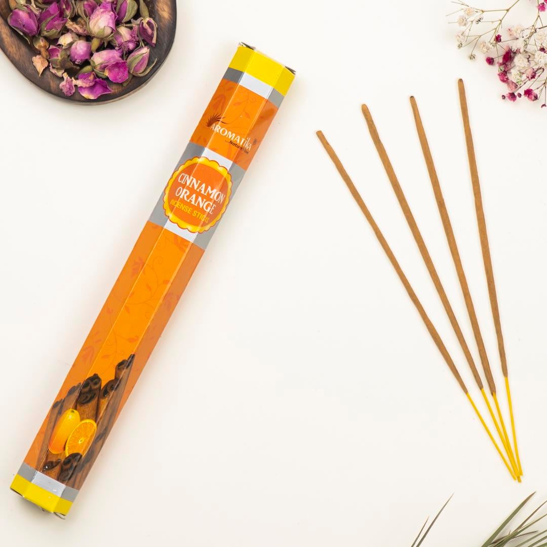  Aromatika Tarçın & Portakal Aromalı Premium Çubuk Tütsü