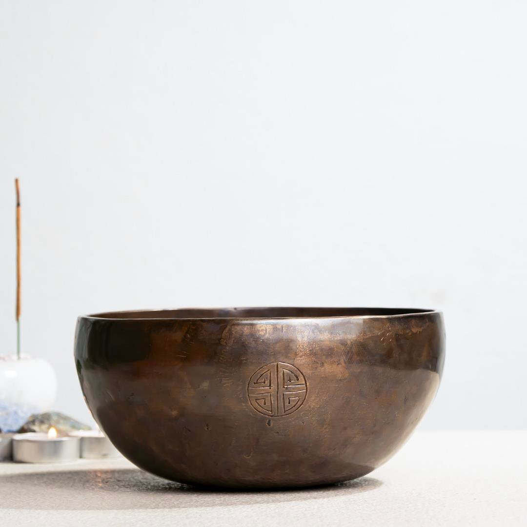 21 cm Dolunay El Yapımı Tibet Kasesi