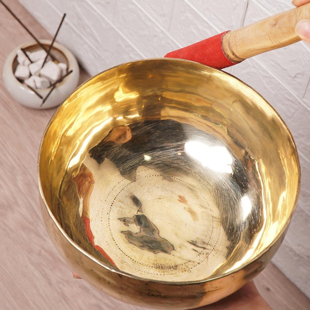 24 cm El Yapımı Tibet Kasesi