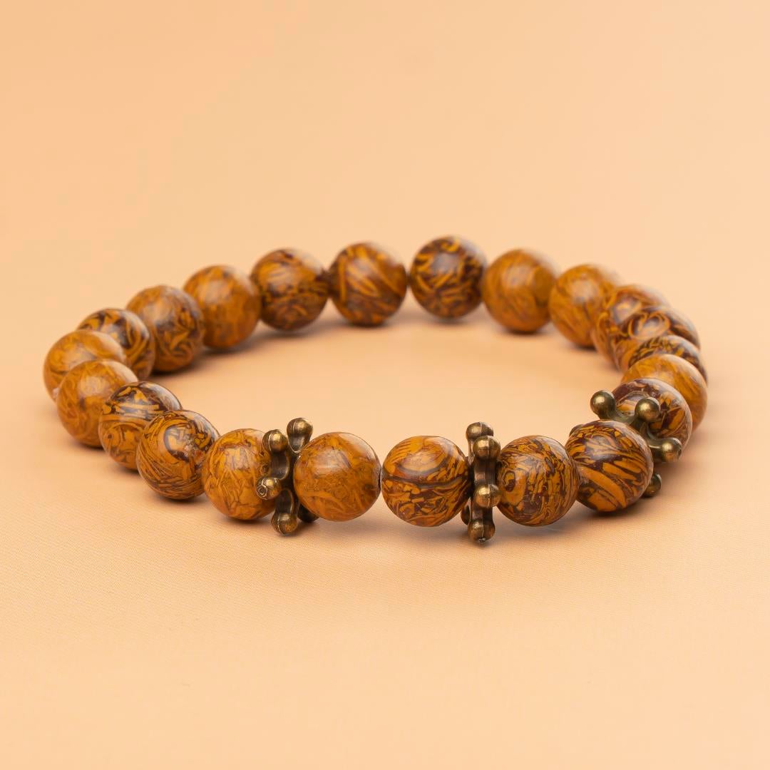Ağaç Jasper Doğal Taş Bileklik (8 mm) – İçsel Huzur