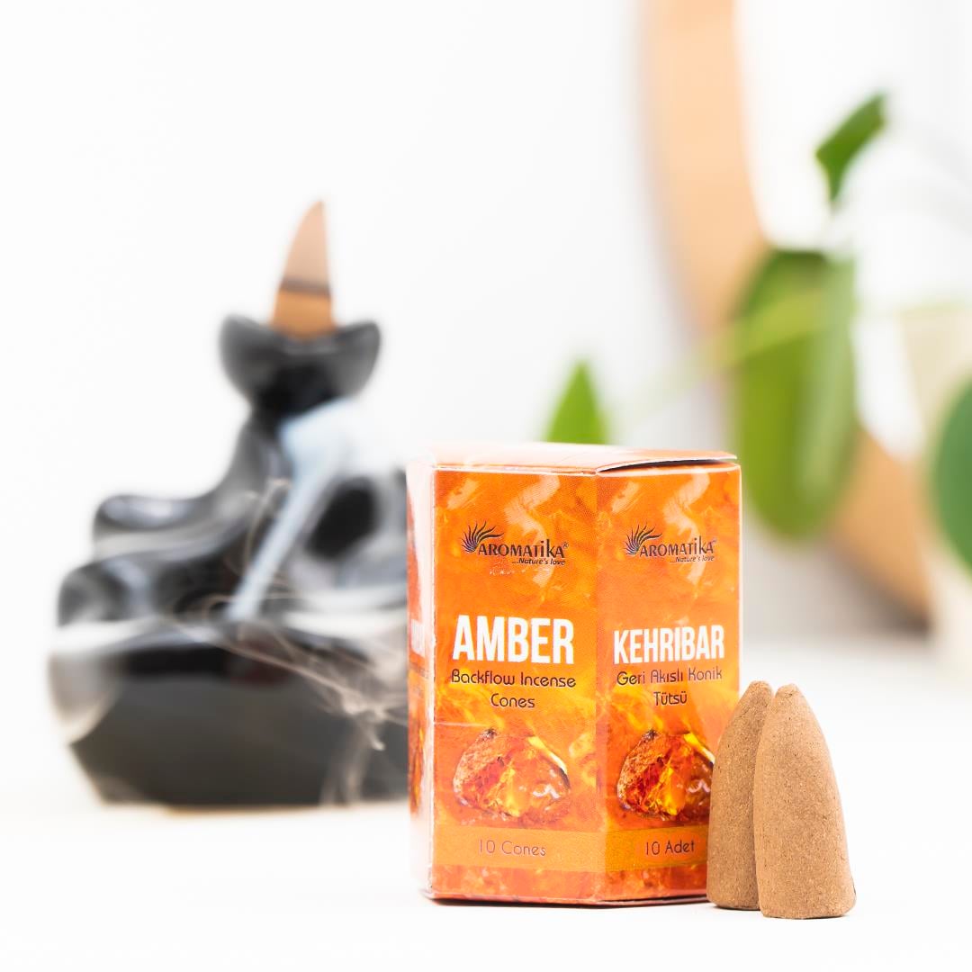 Aromatika Amber Geri Akışlı Şelale Tütsü