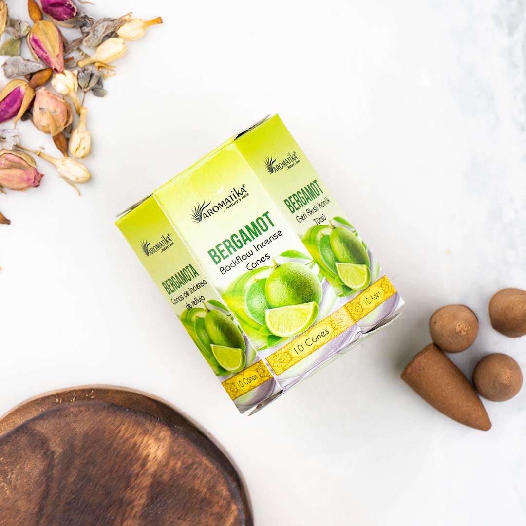 Aromatika Bergamot Aromalı Geri Akışlı Şelale Tütsü
