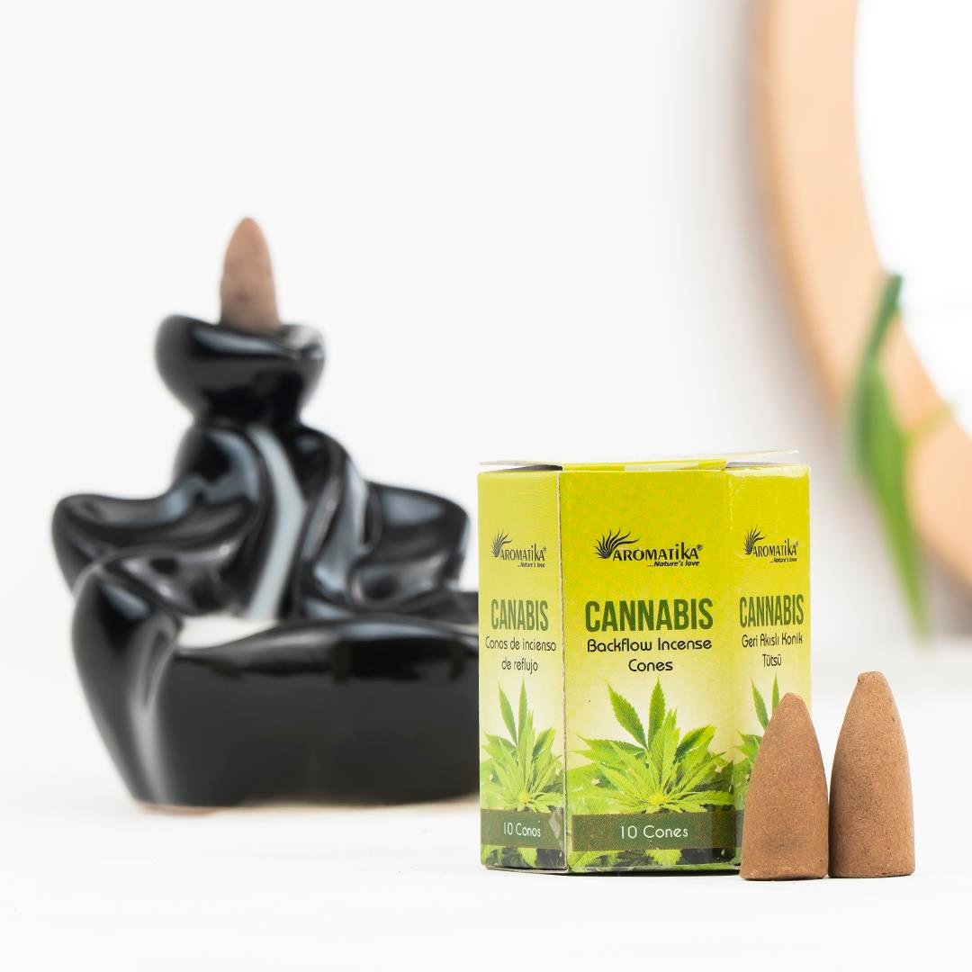 Aromatika Cannabis Aromalı Geri Akışlı Şelale Tütsü