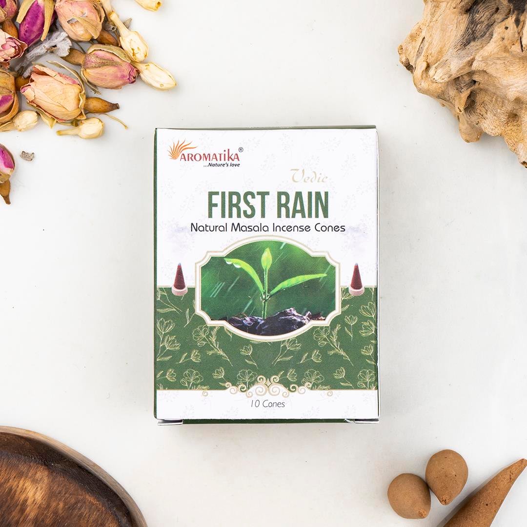 Aromatika First Rain Aromalı Konik Tütsü