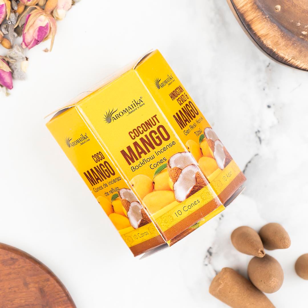 Aromatika Mango & Hindistan Cevizi Geri Akışlı Şelale Tütsü