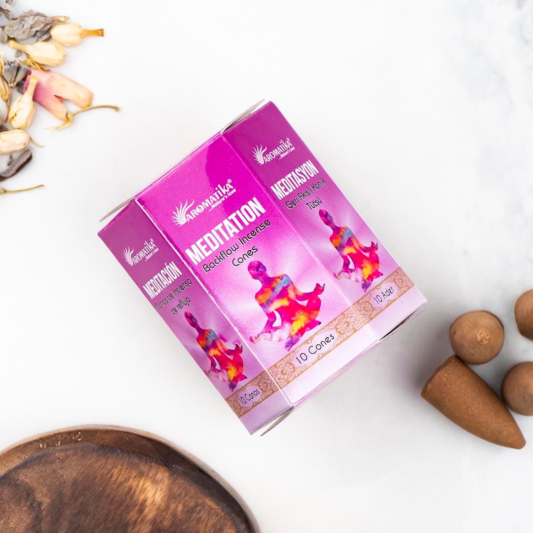 Aromatika Meditasyon Aromalı Geri Akışlı Şelale Tütsü