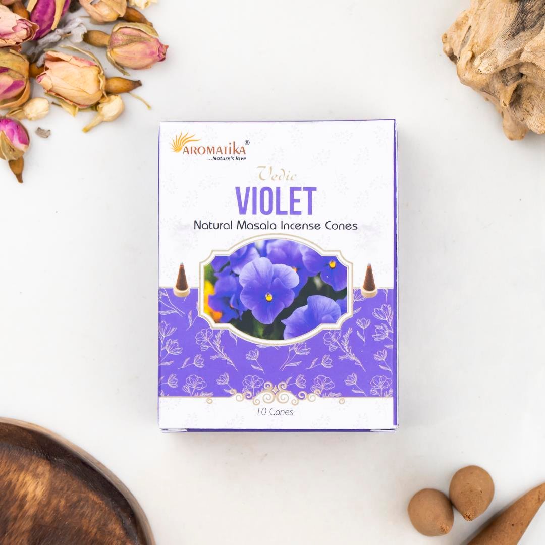 Aromatika Menekşe Aromalı Konik Tütsü