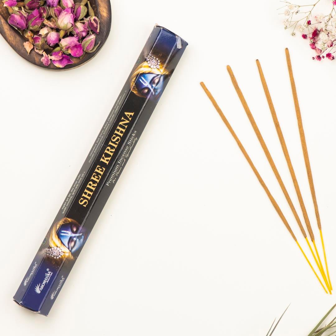 Aromatika Shree Krishna Aromalı Premium Çubuk Tütsü