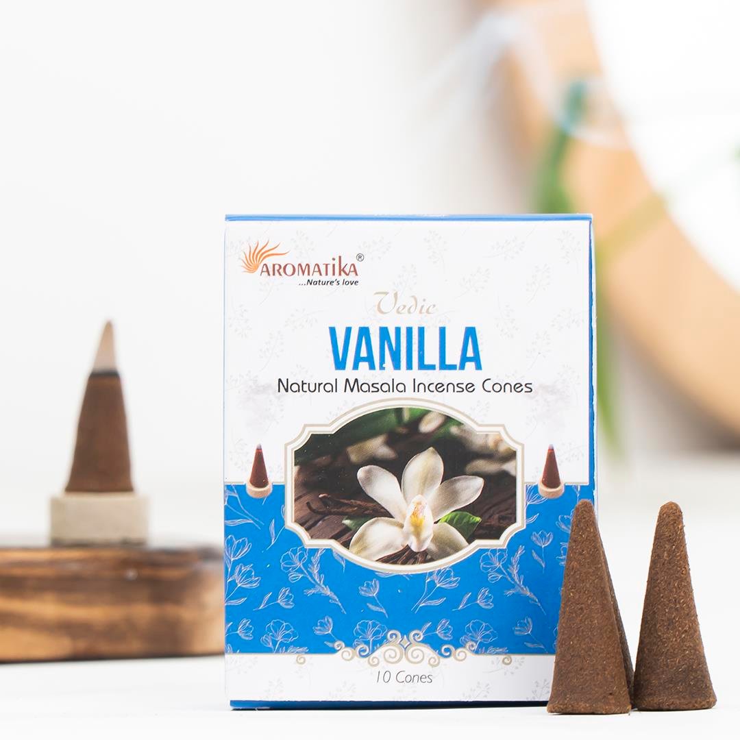 Aromatika Vanilya Aromalı Konik Tütsü