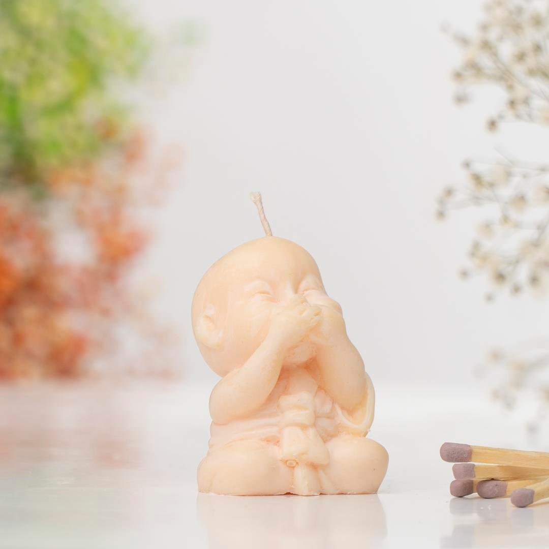 Bilmiyorum Buddha Temalı Doğal Soya Mum