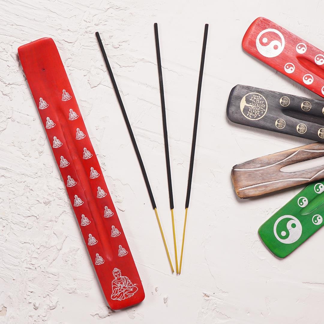 Buddha Figürlü Kayık Tütsülük