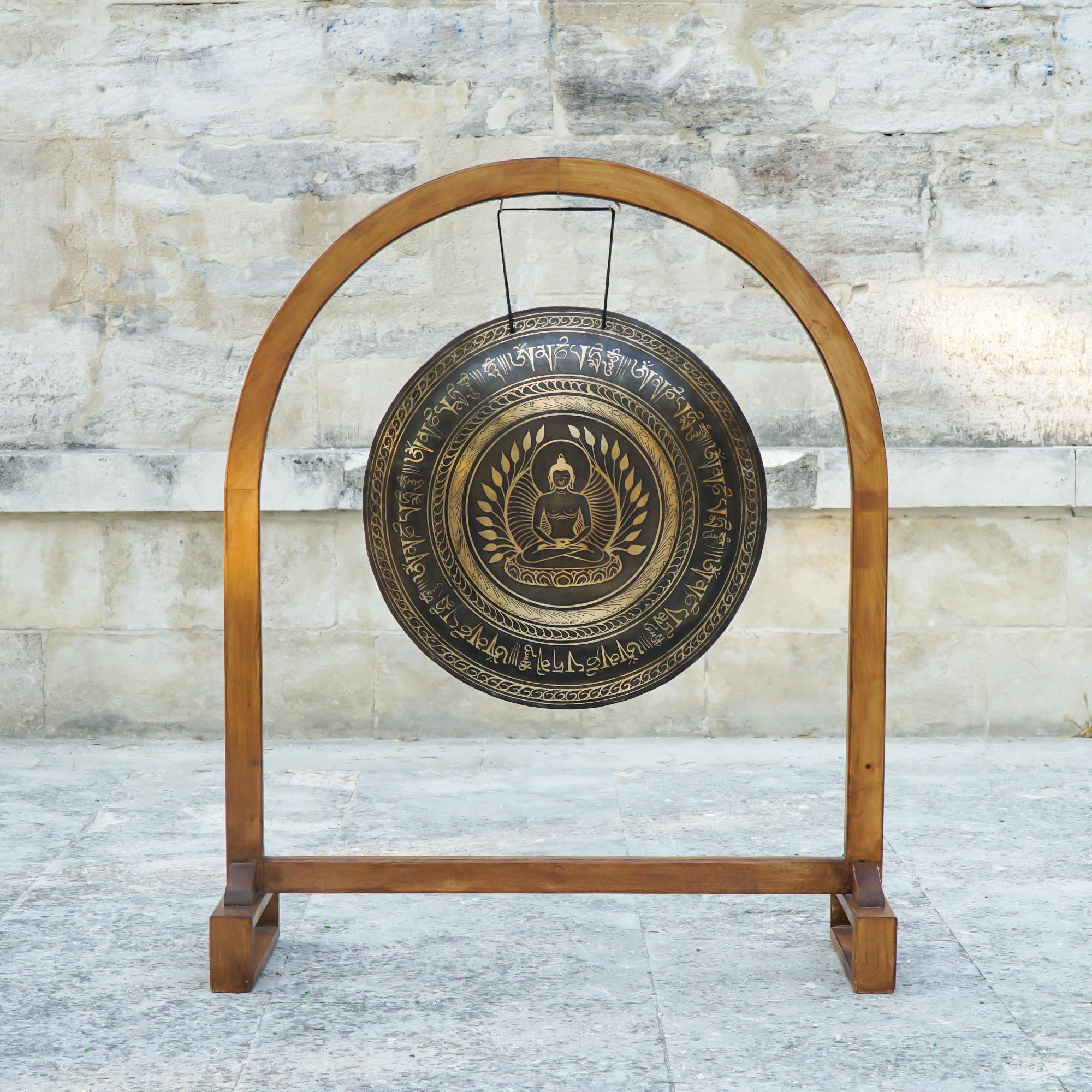 Buddha İşlemeli Gong