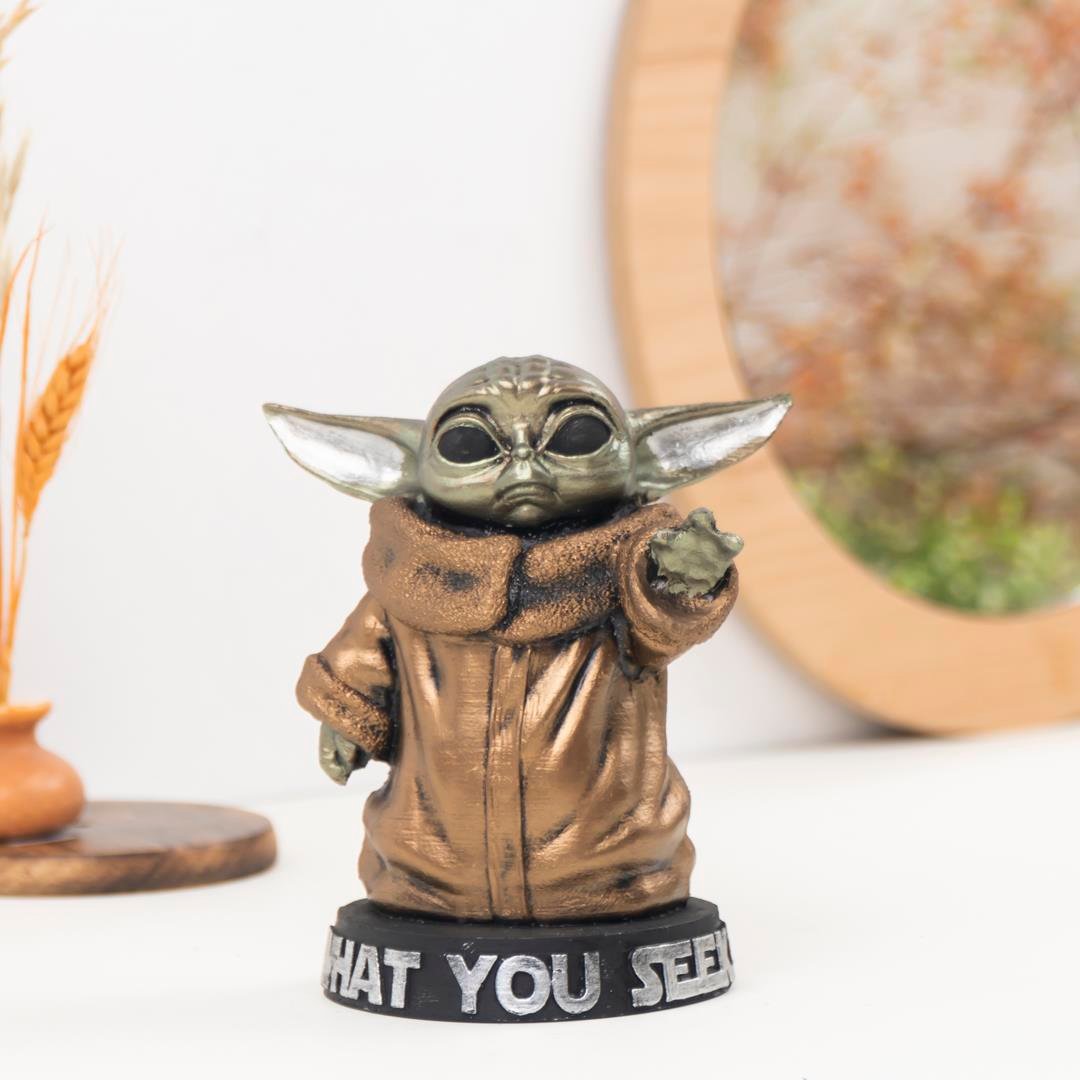 Dekoratif Baby Yoda Heykel