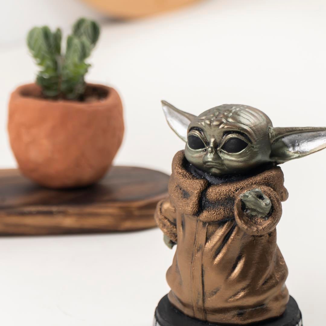 Dekoratif Baby Yoda Heykel