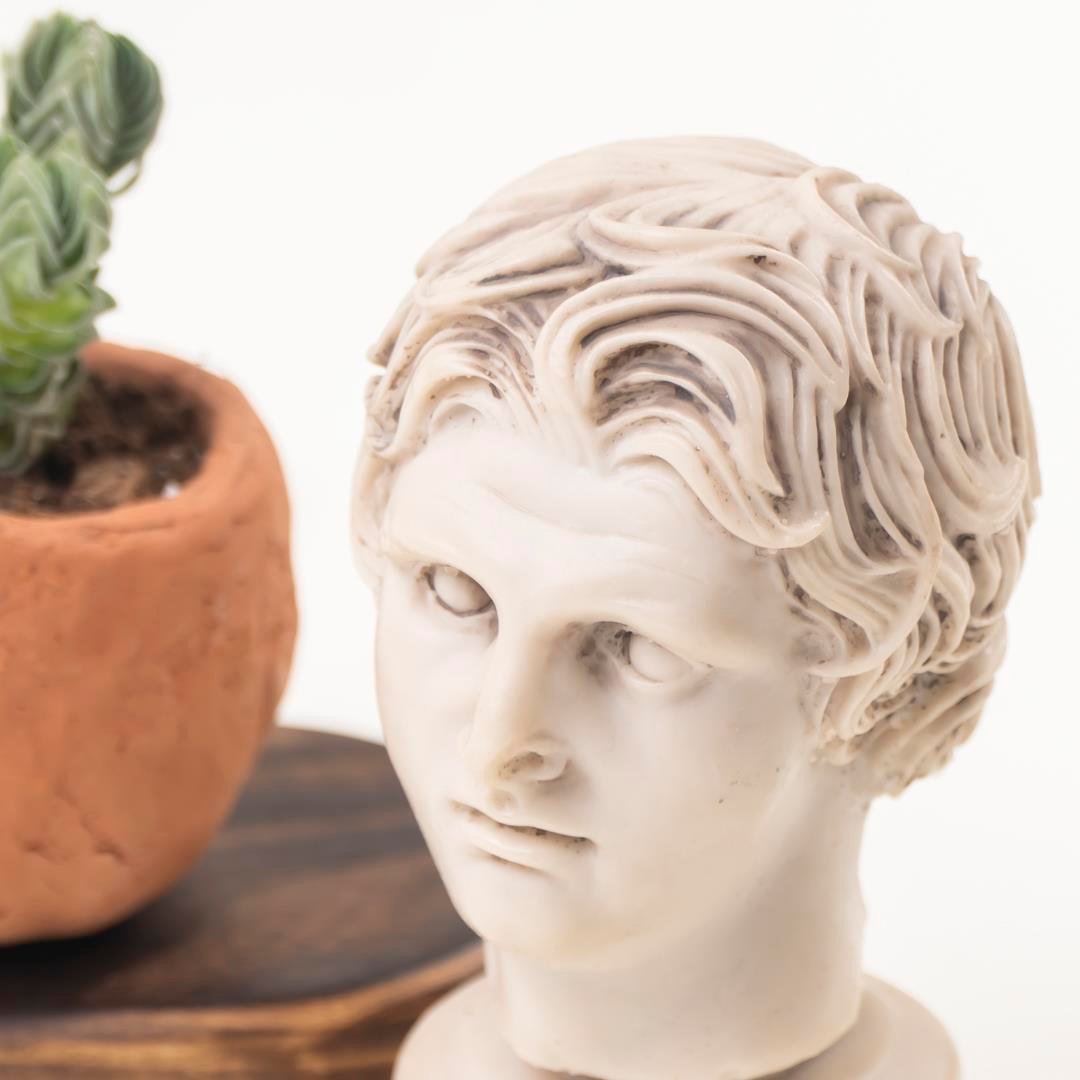 Dekoratif Büyük İskender Büst Biblo (Küçük)