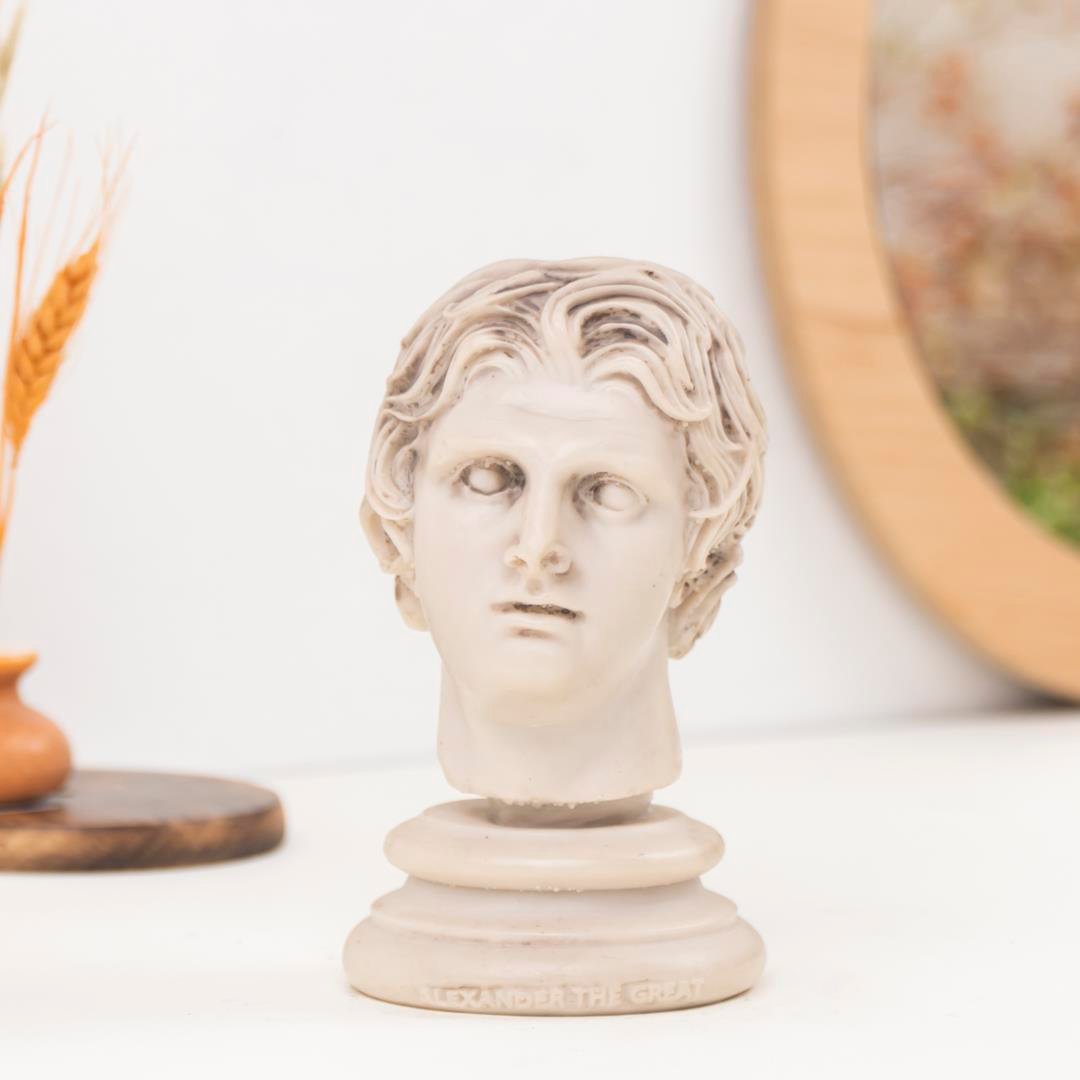 Dekoratif Büyük İskender Büst Biblo (Küçük)