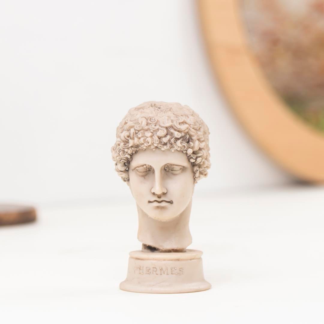 Dekoratif Hermes Büst Heykel (Büyük)