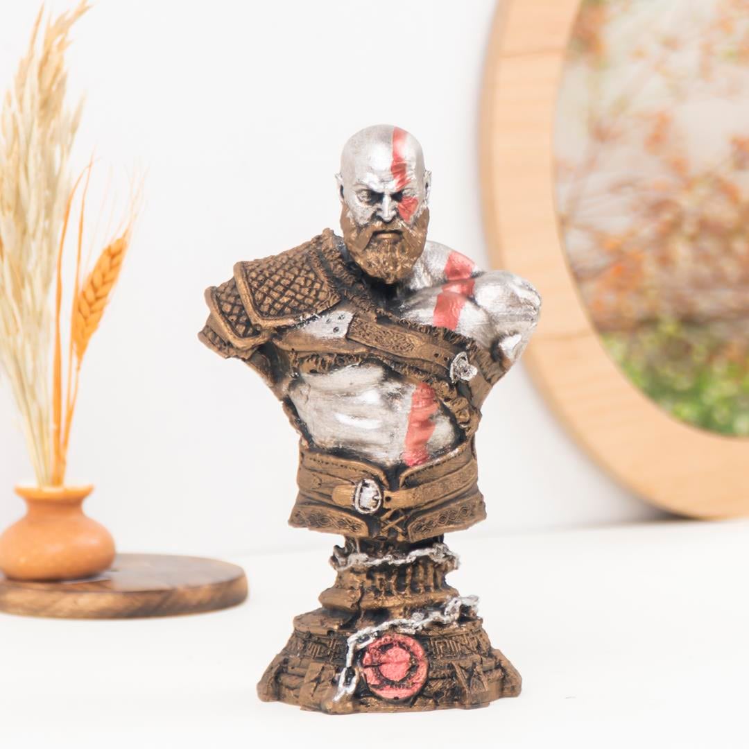 Dekoratif Kratos Büst