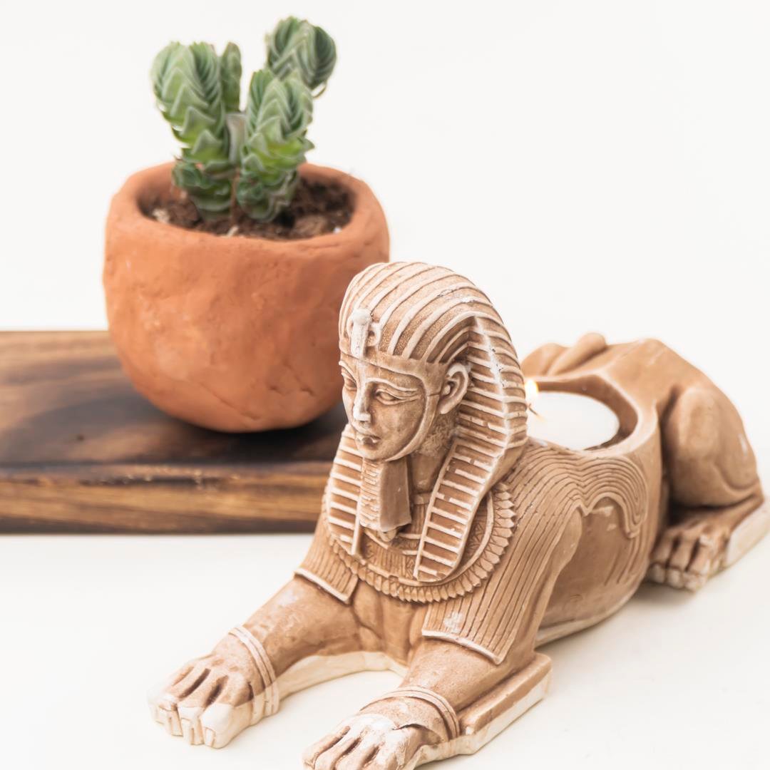 Dekoratif Sfenks Toprak Mumluk