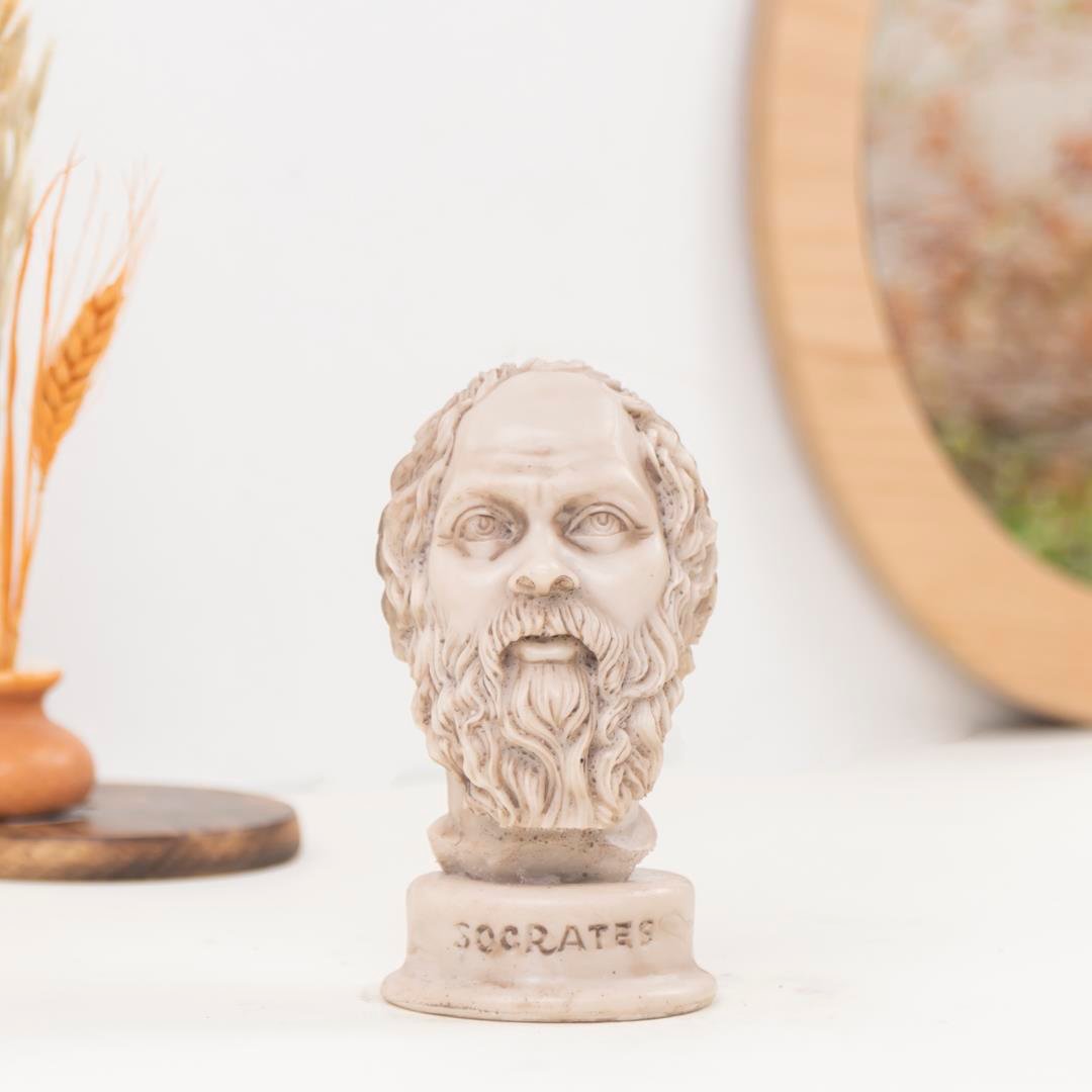 Dekoratif Sokrates Büst Heykel (Büyük)