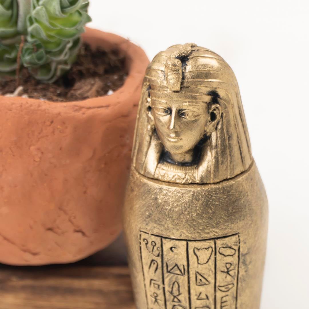 Dekoratif Toprak Firavun Heykel