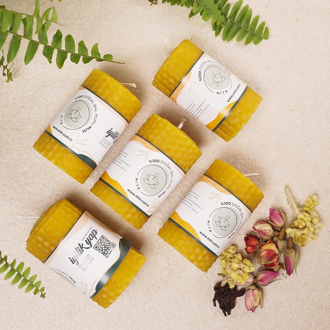 Flora Organik Balmumu Mum Seti