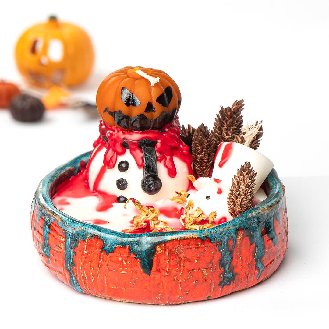 Halloween Temalı Mum