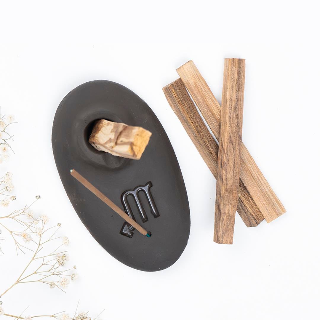 Handmade Burç Temalı Kahve Ağaç Tütsülük