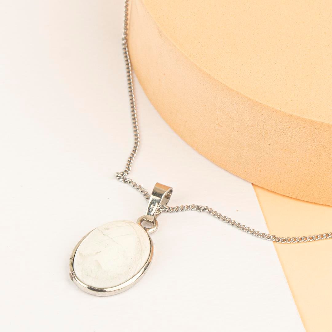 Havlit Damla Dogal Taş Kolye