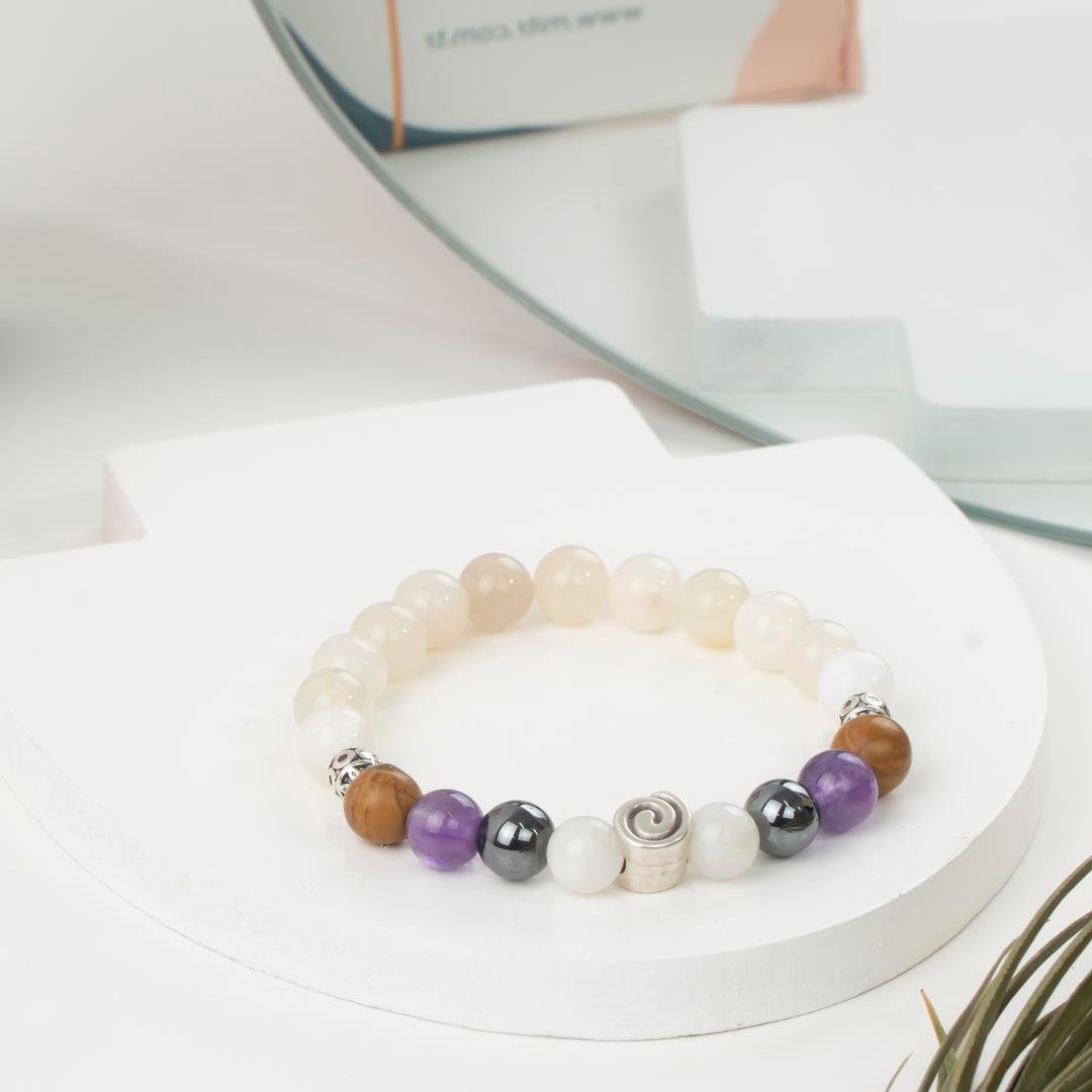 Kova Burcu Doğal Taş Bileklik