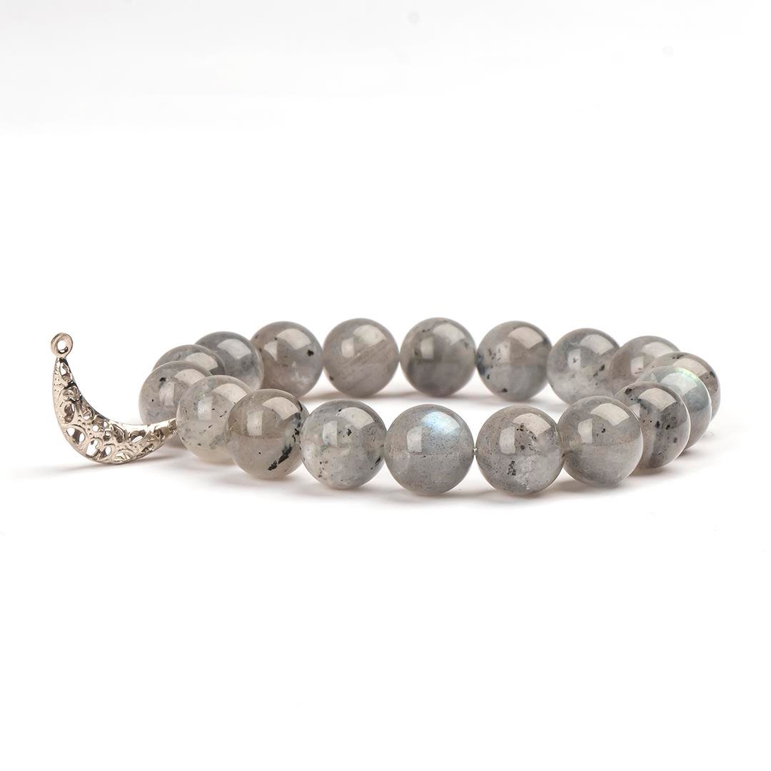 Labradorit Doğal Taş Bileklik (10 mm) – Yansıma Taşı